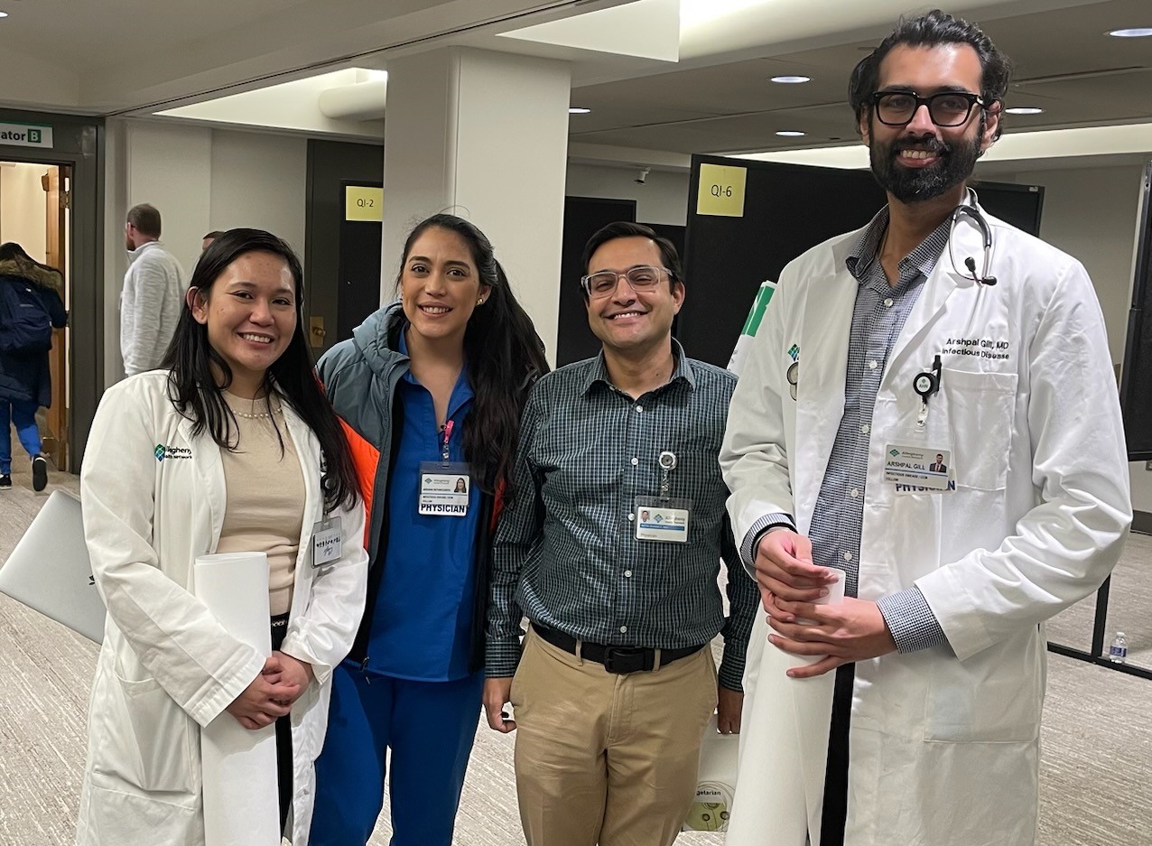 Dr. Bhanot and ID/CCM fellows.