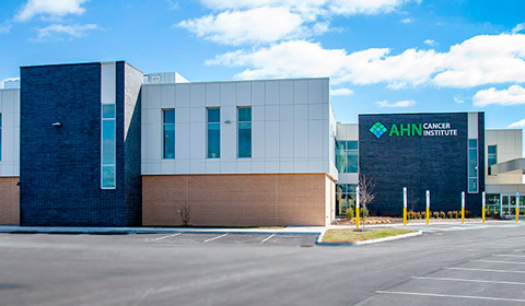 image of the exterior of AHN Forbes Cancer Institute
