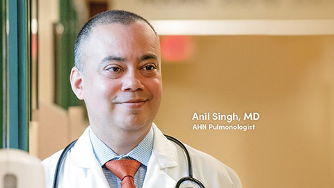 Lung transplant specialist Anil Singh.